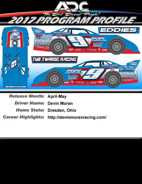 45176 adc dirt late model diecast display