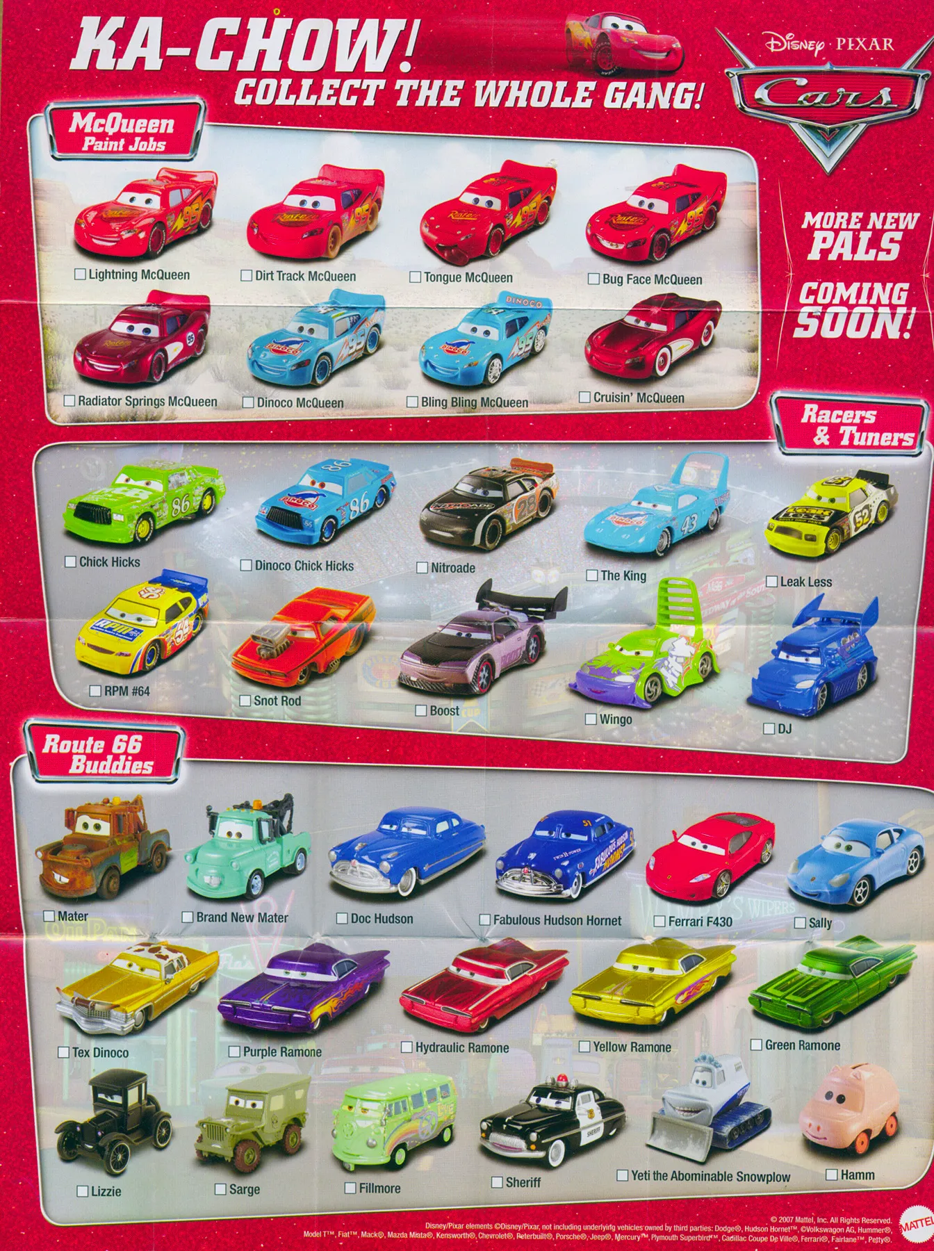 45255 cars diecast resources