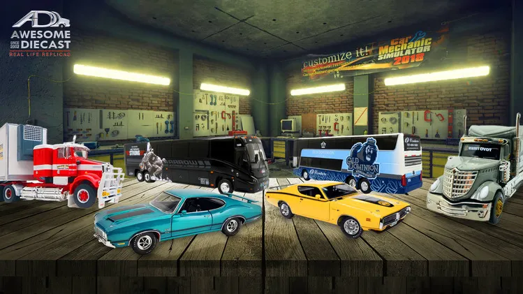 45287 diecast model display