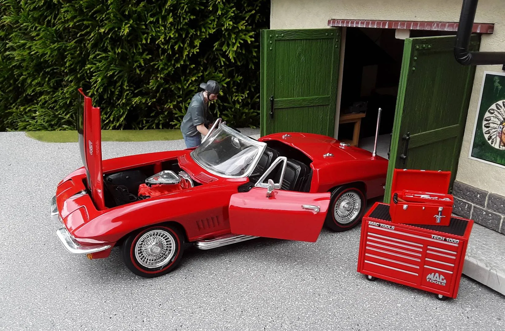 45327 2021 corvette diecast interior
