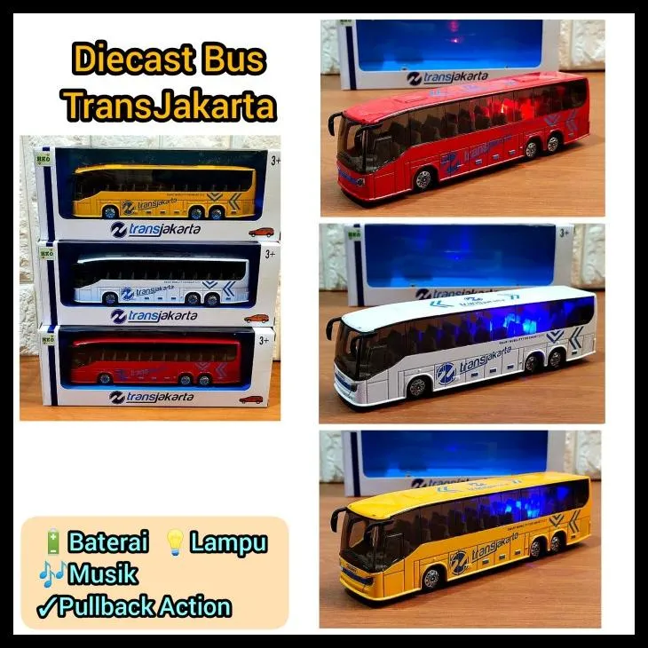 45386 local brand diecast bus